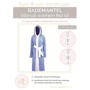 Papierschnittmuster lillesol women No.16 Bademantel   Gr. 34-50
